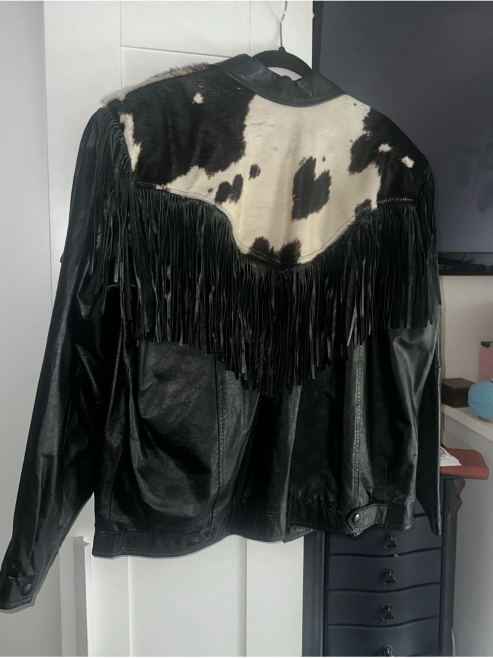 VINTAGE PIONEER WEAR Genuine Leather / Calf Hair - Picture 6 of 12